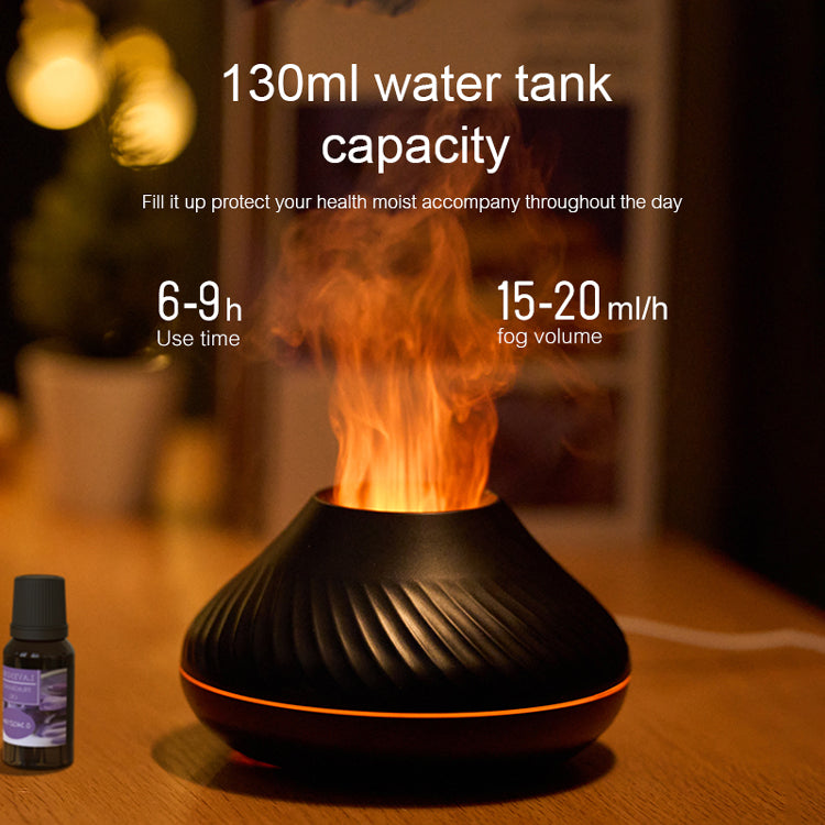 RGB Flame Aroma Diffuser 130Ml 3d Colorful Flame