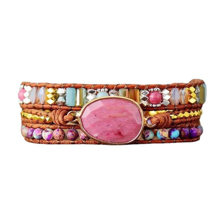 Bracelet "Healing Rhodochrosite" | 100% handmade