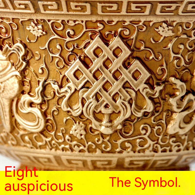 Tibet Pure Copper Carved Water Cup