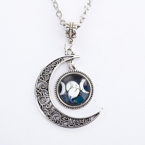 Triple moon pendant