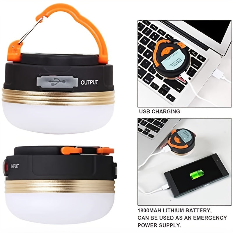 LED camping light with 300LM brightness and 4 lighting modes