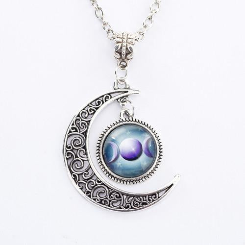 Triple moon pendant