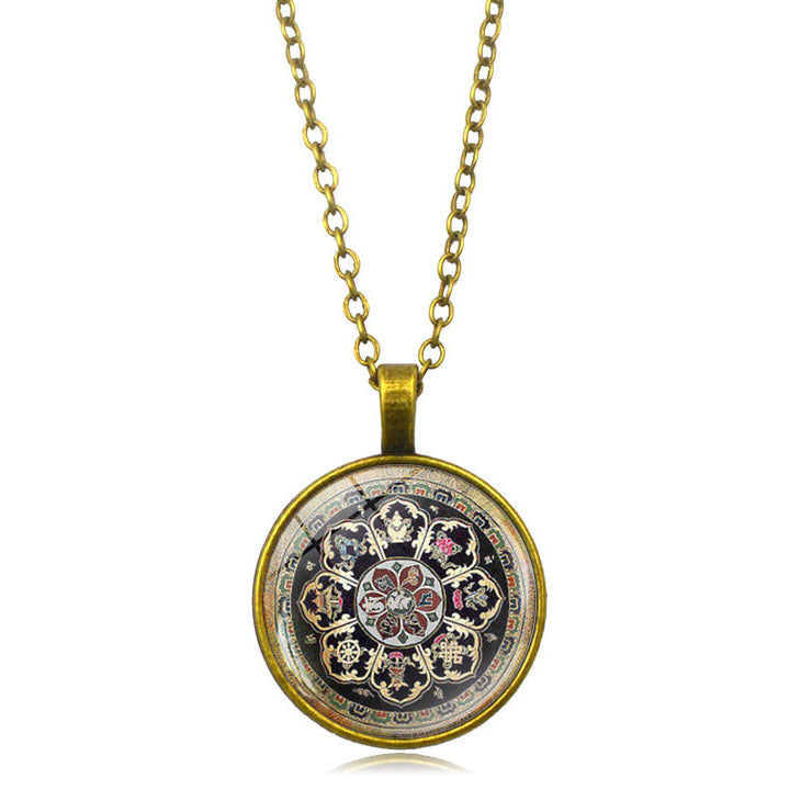 Tibetan Buddhist Mandala Necklace