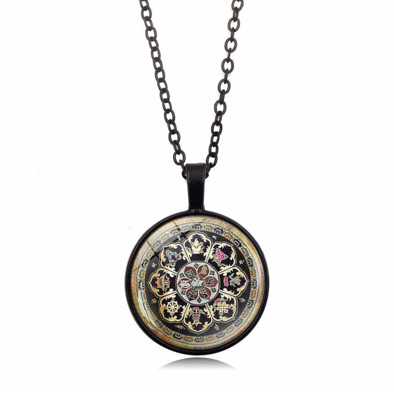 Tibetan Buddhist Mandala Necklace