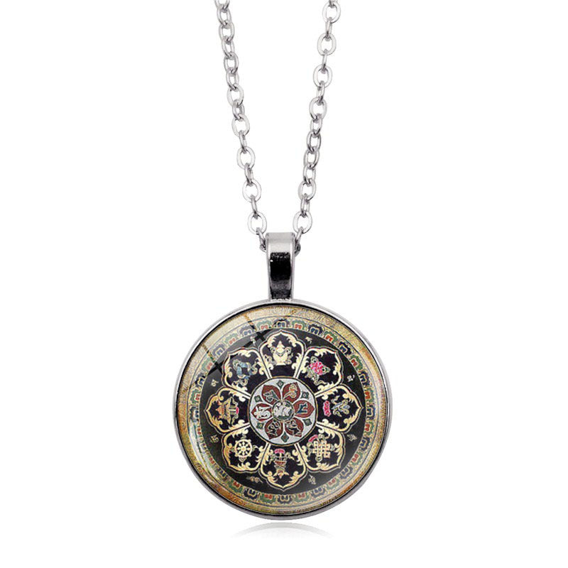 Tibetan Buddhist Mandala Necklace