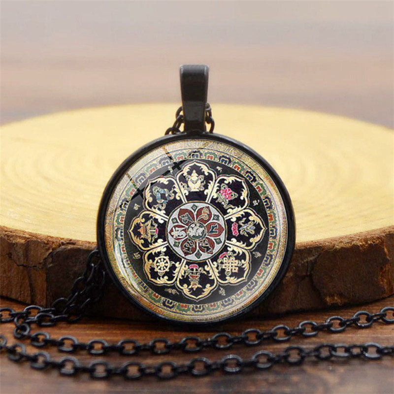 Tibetan Buddhist Mandala Necklace