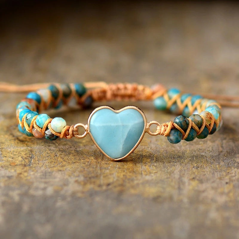 Bracelet with amazonite "tender love"