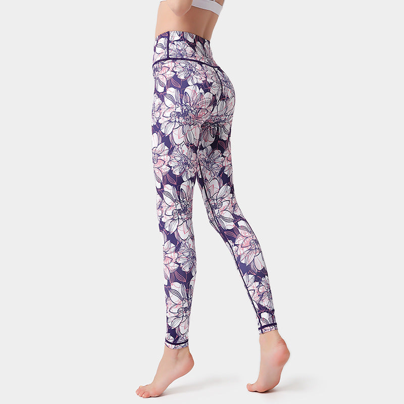 Floral yoga leggings