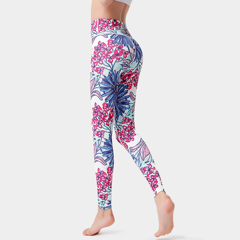 Floral yoga leggings