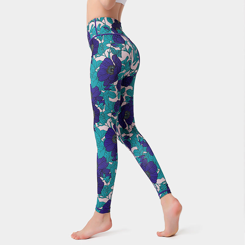 Floral yoga leggings