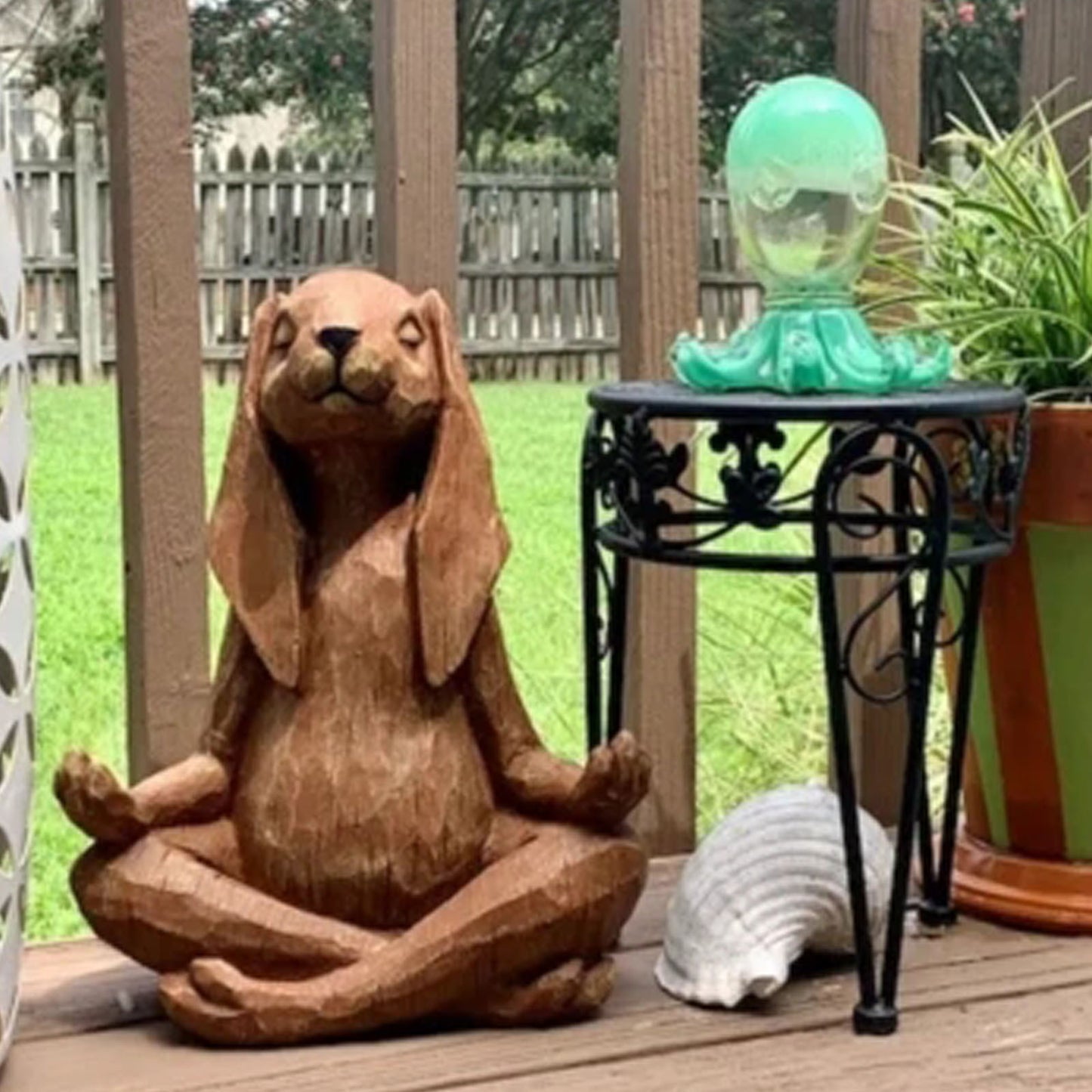 Statue Resin Rabbit Buddha