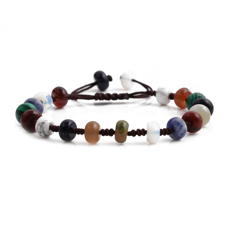 Chakra bracelet of different stones/ shambala