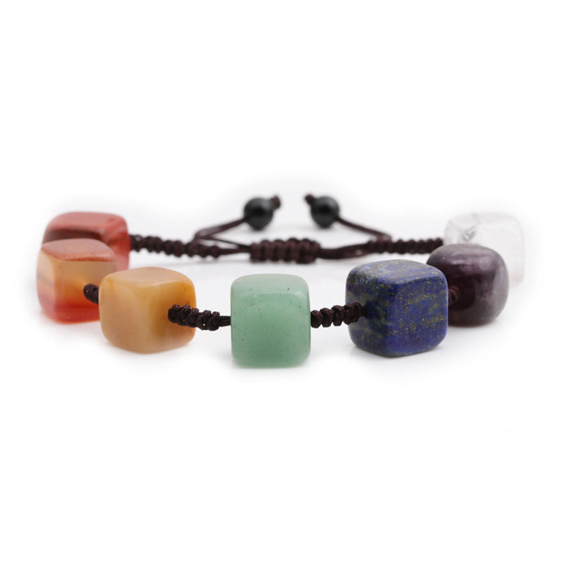 Chakra bracelet of different stones/ shambala