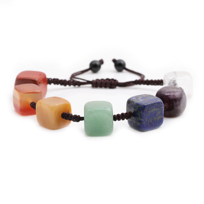 Chakra bracelet of different stones/ shambala