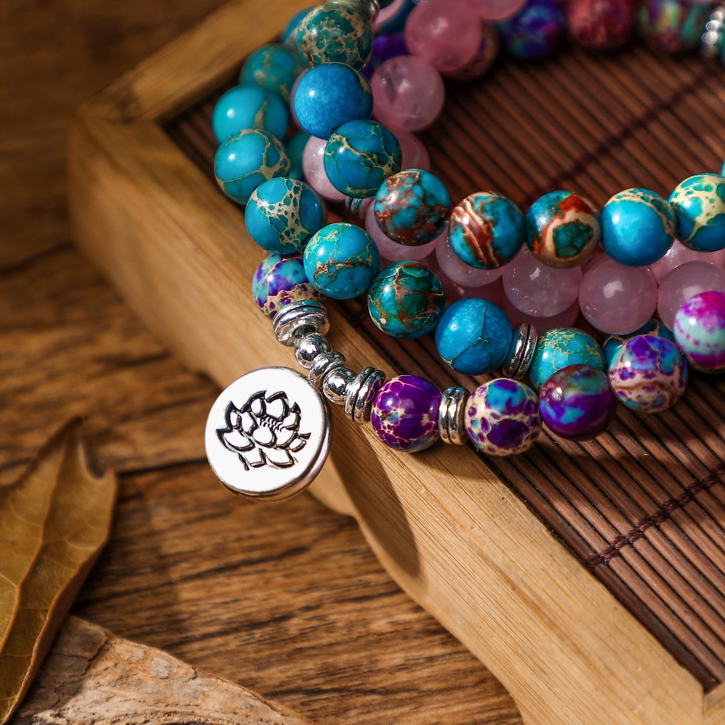 Oasis of Tranquility Mala bracelet.