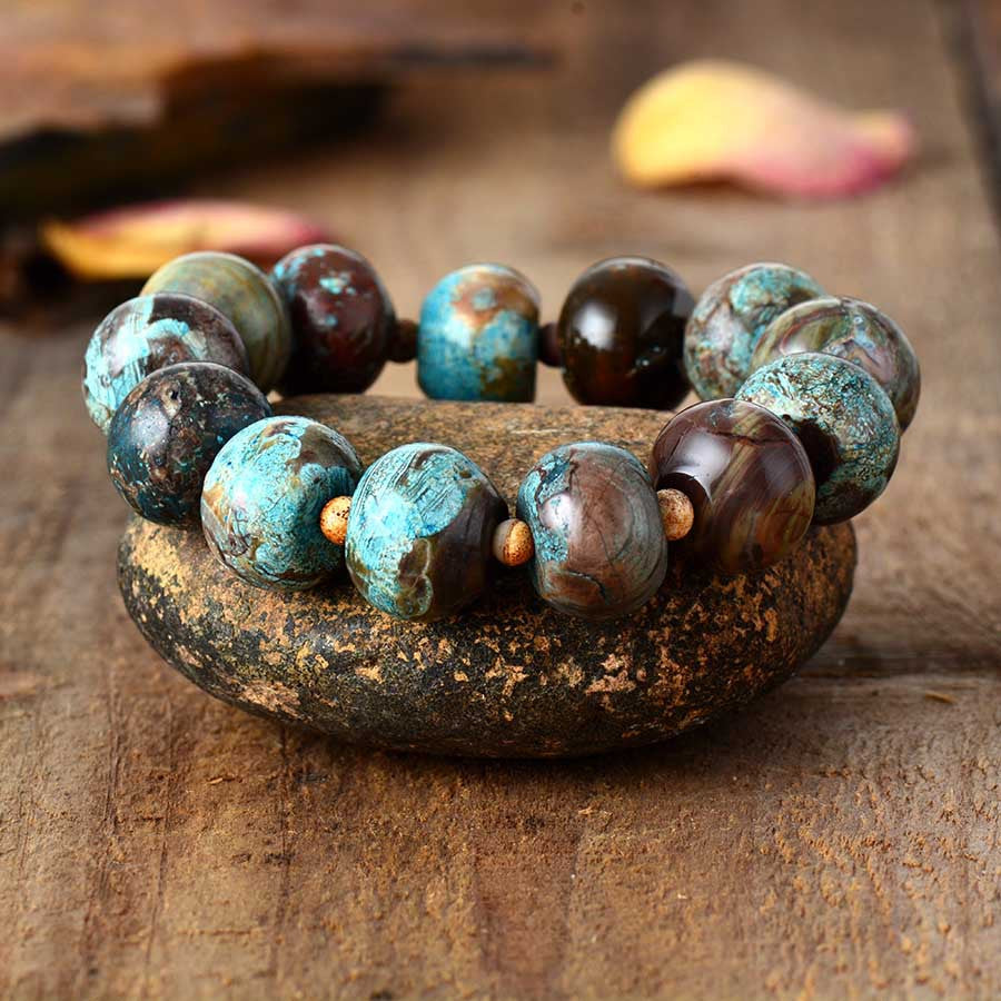 Heliotropic jasper bracelet