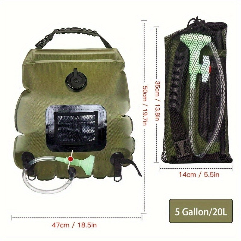 Portable camping shower bag, 20L