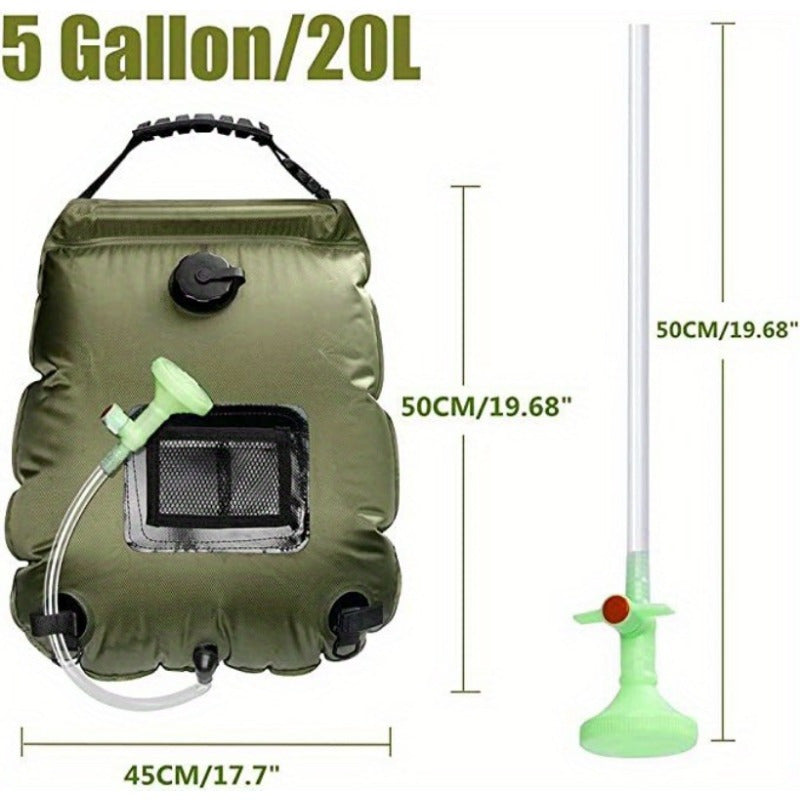 Portable camping shower bag, 20L