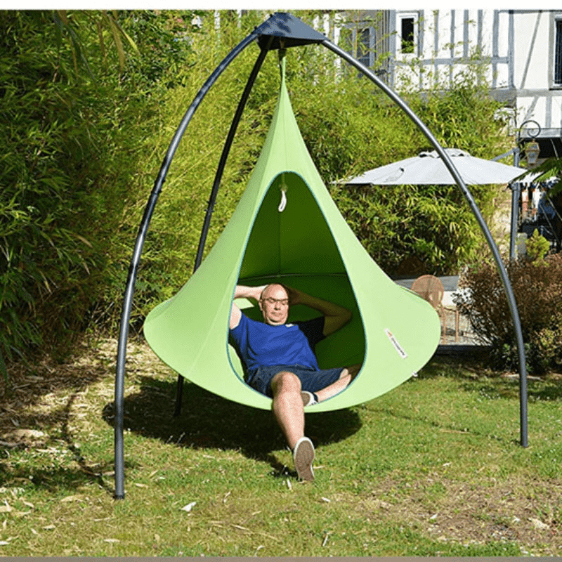 Suspended hammock for camping, outdoor swing