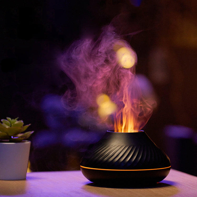 RGB Flame Aroma Diffuser 130Ml 3d Colorful Flame