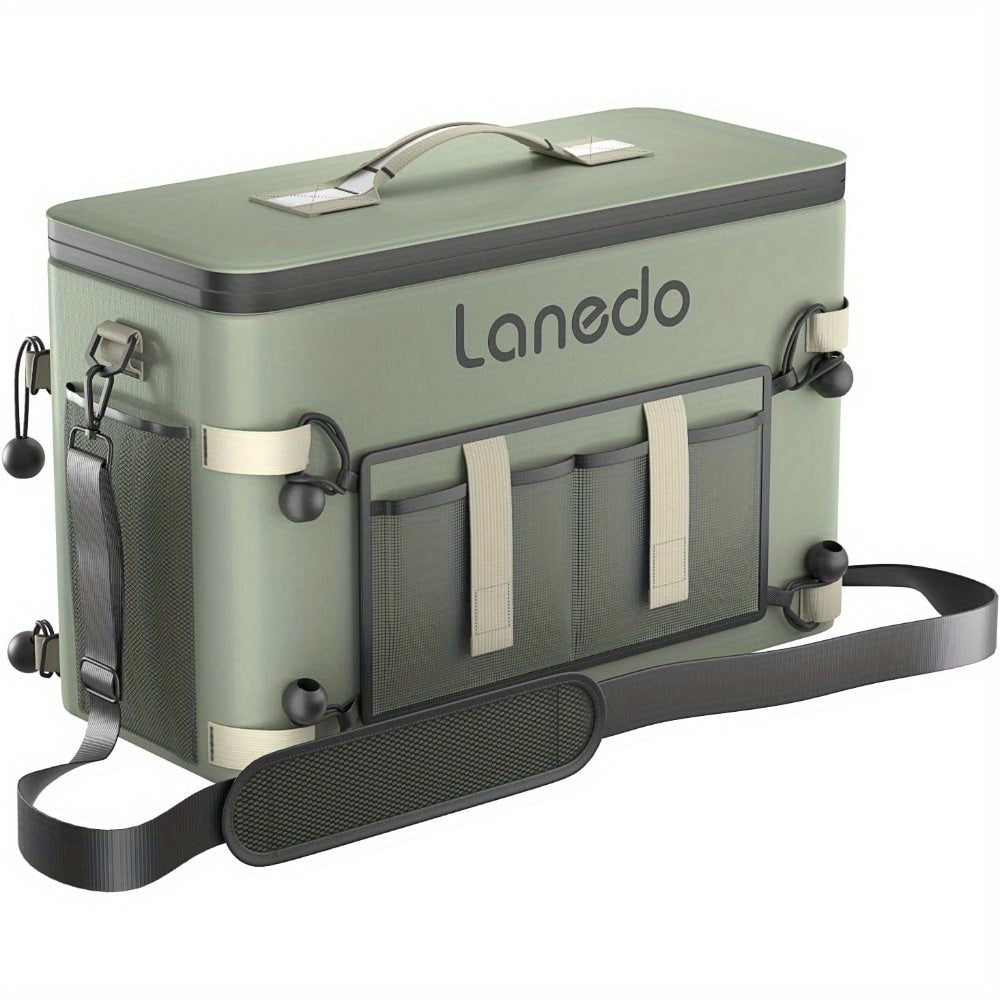 Lanedo 34-Can Multi-Functional Collapsible Soft-Sided Cooler - Leak-Proof Beach Cooler