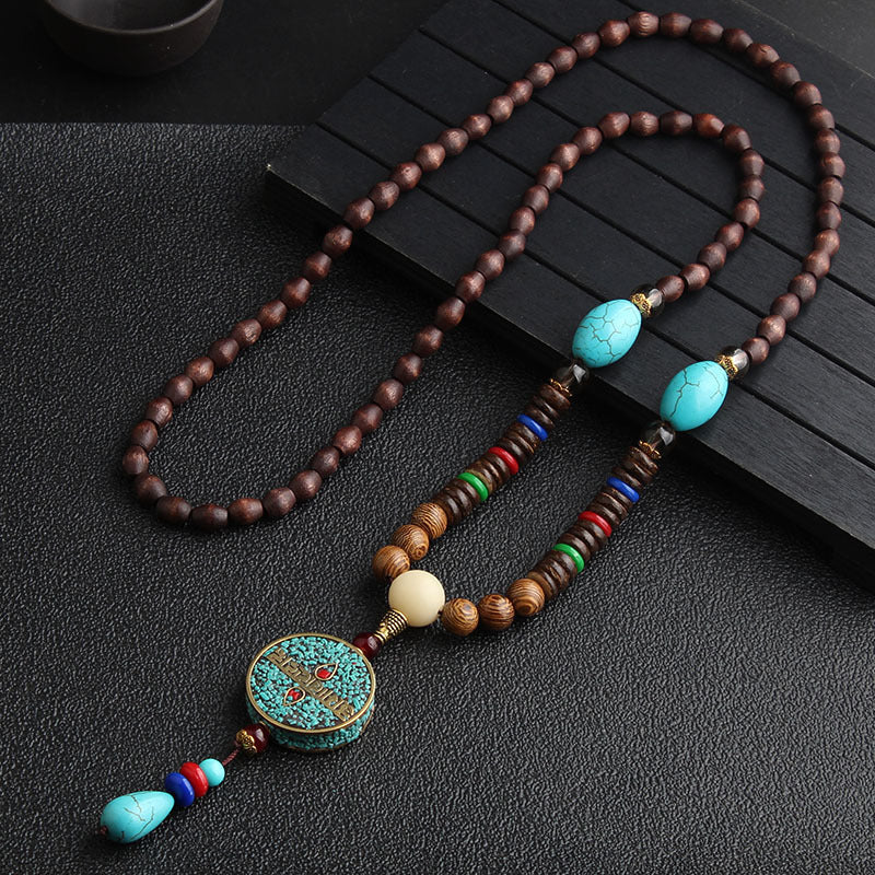 Nepali necklace with ethnic pendant