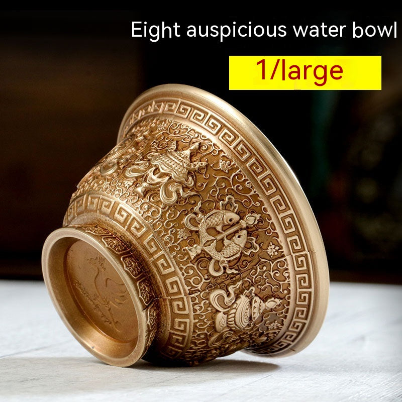 Tibet Pure Copper Carved Water Cup