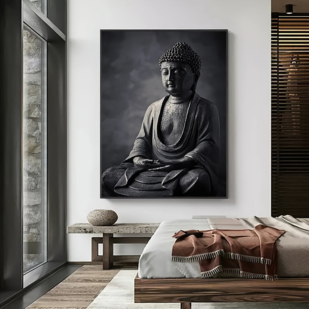 Canvas Paintings Buddha Statue on a dark background