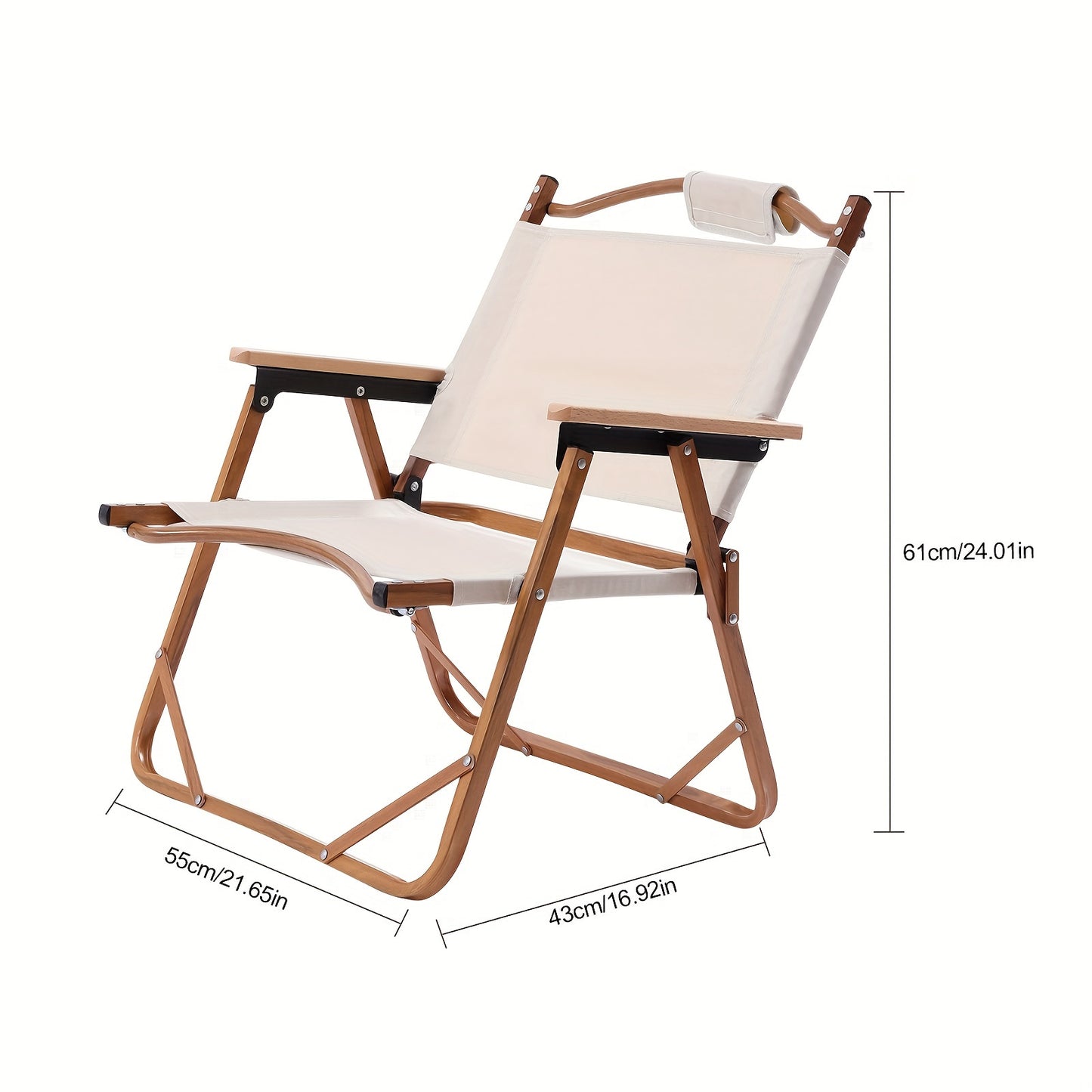 Lightweight folding chair made of Oxford 600D fabric and aluminum legs for picnic, beach, tourism