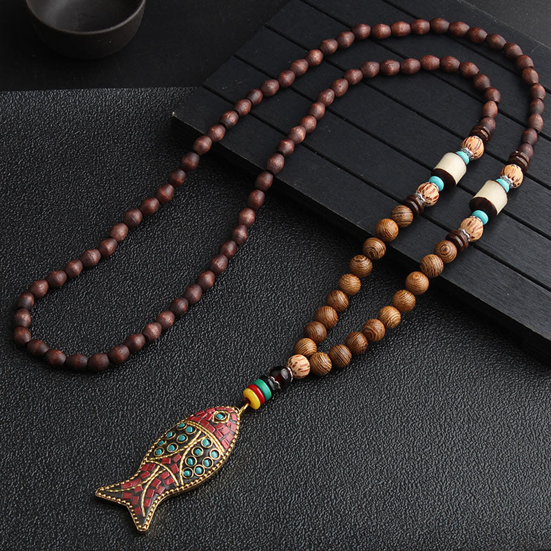 Nepali necklace with ethnic pendant