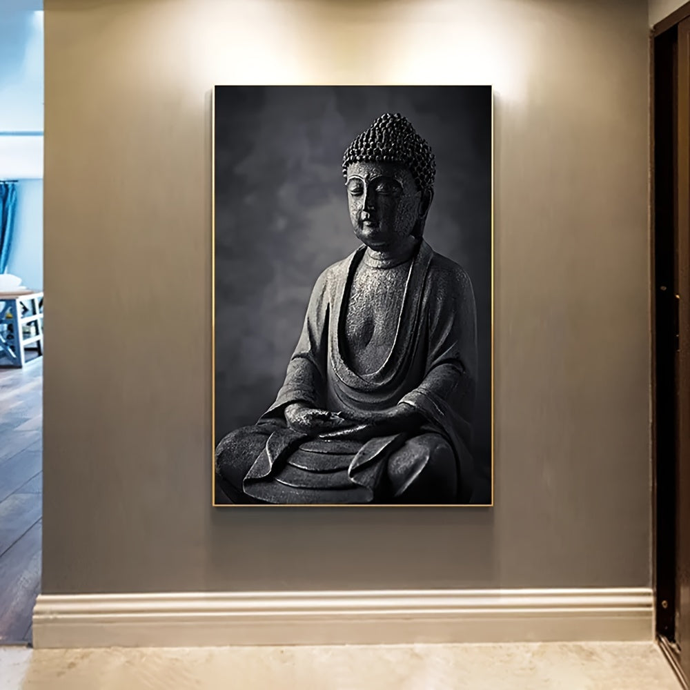 Canvas Paintings Buddha Statue on a dark background