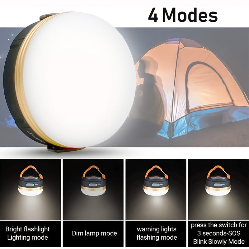 LED camping light with 300LM brightness and 4 lighting modes