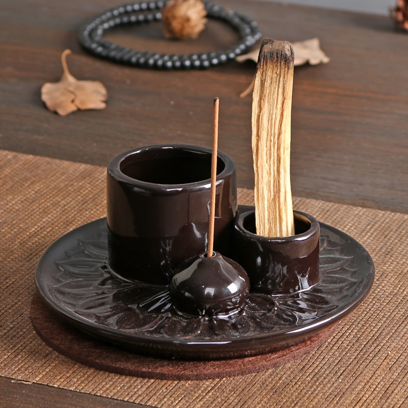 4-in-1 Ceramic Incense Holder