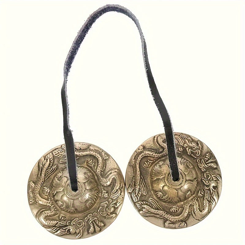 Tibetan Tingsha Meditation Bell Purifying Yoga Cymbals With Strap