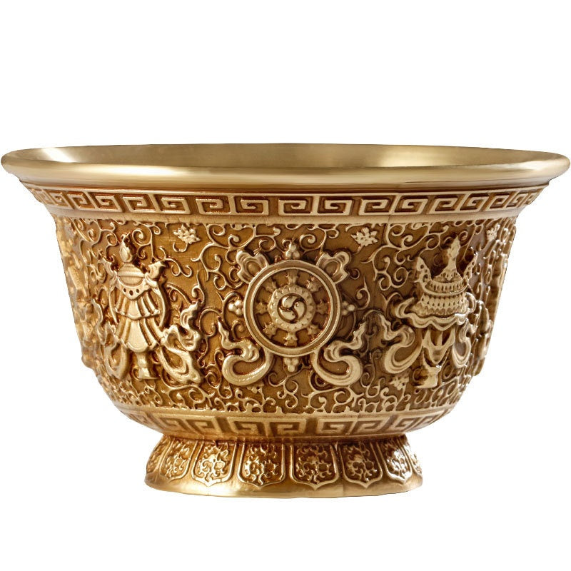 Tibet Pure Copper Carved Water Cup