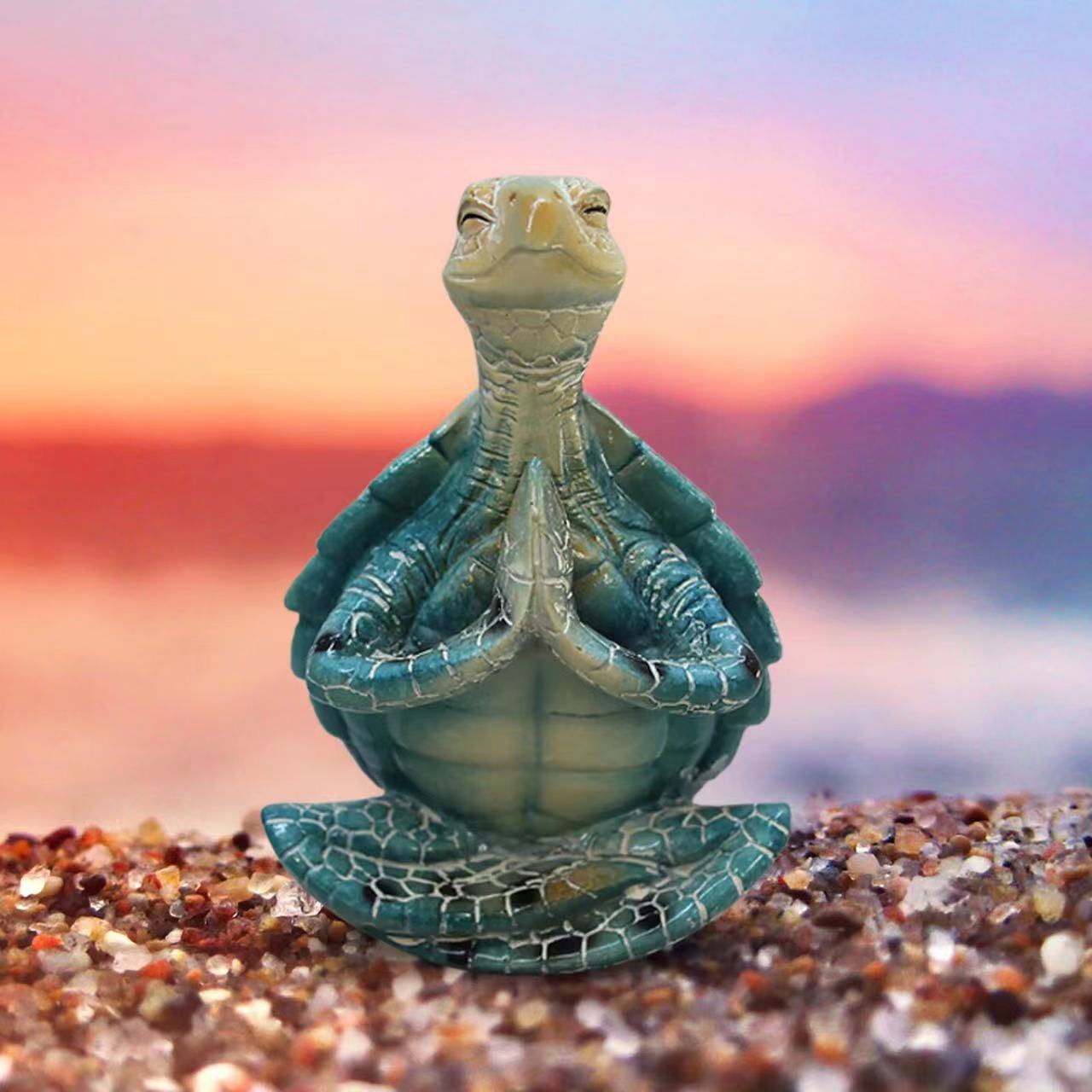 Statuette "Turtle on meditation"