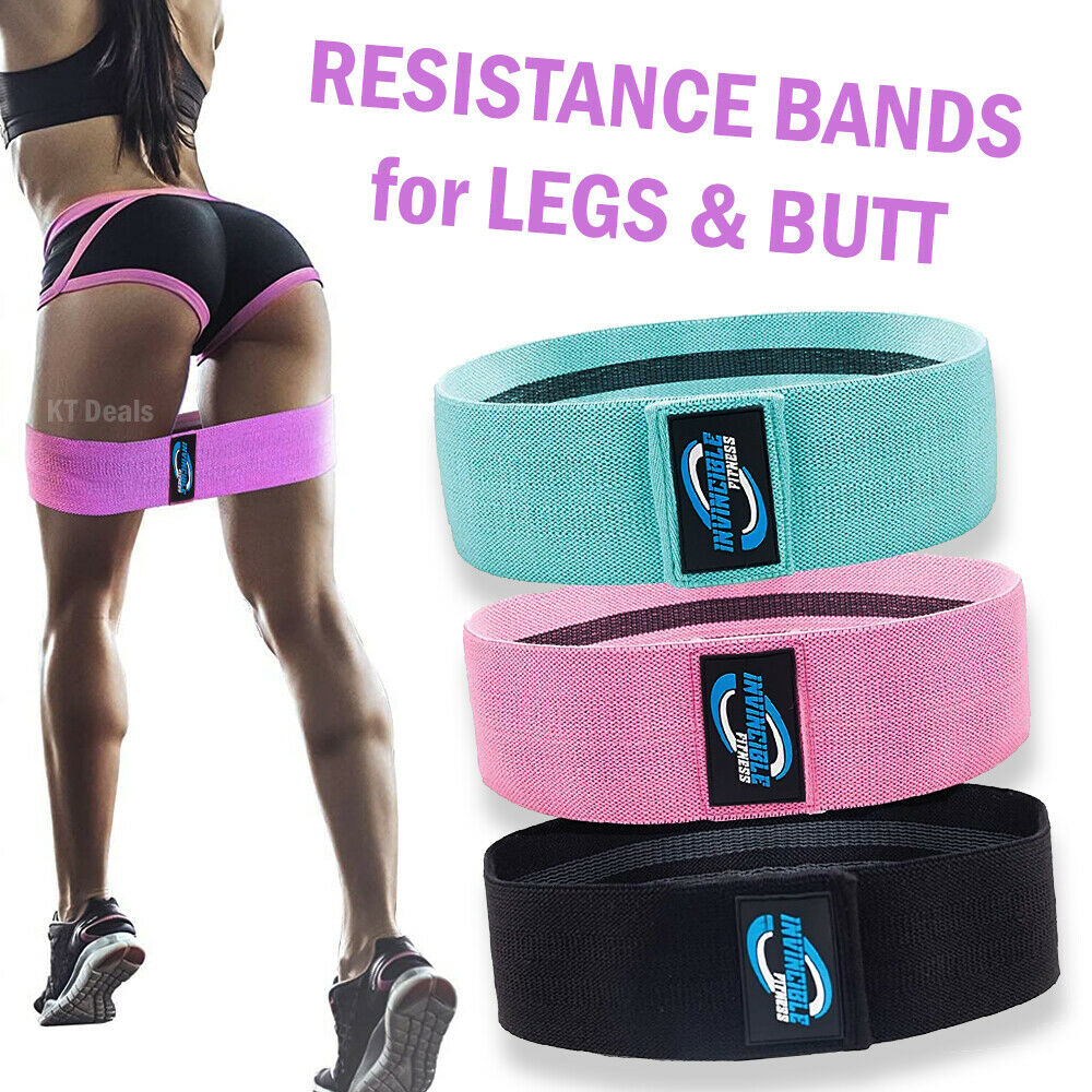 Fabric fitness resistance bands for workouts