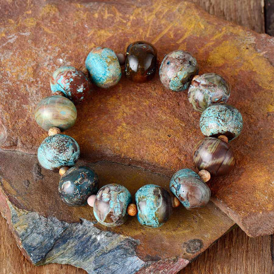 Heliotropic jasper bracelet