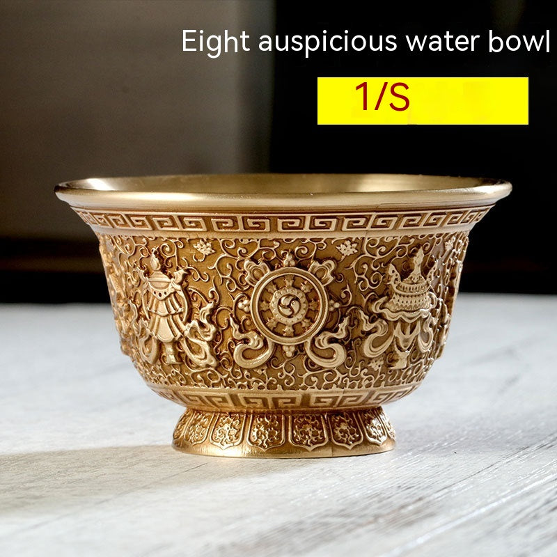 Tibet Pure Copper Carved Water Cup