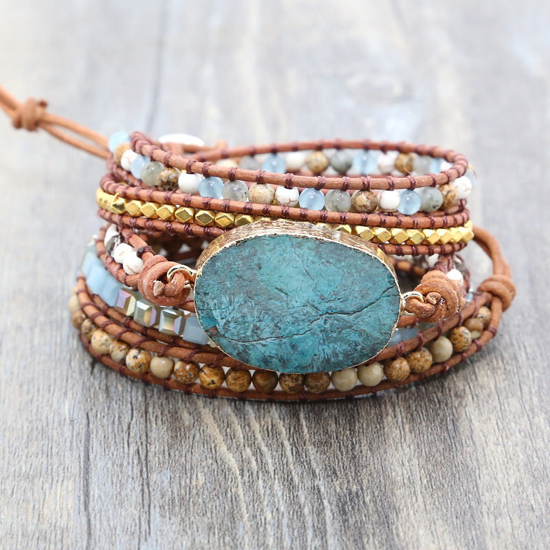 Healing Ocean Jasper Stone Bracelet