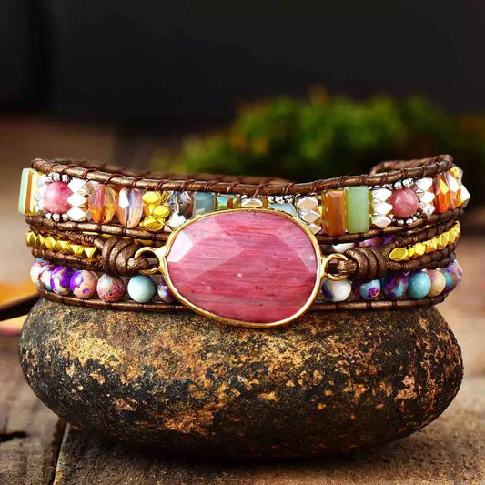 Bracelet "Healing Rhodochrosite" | 100% handmade