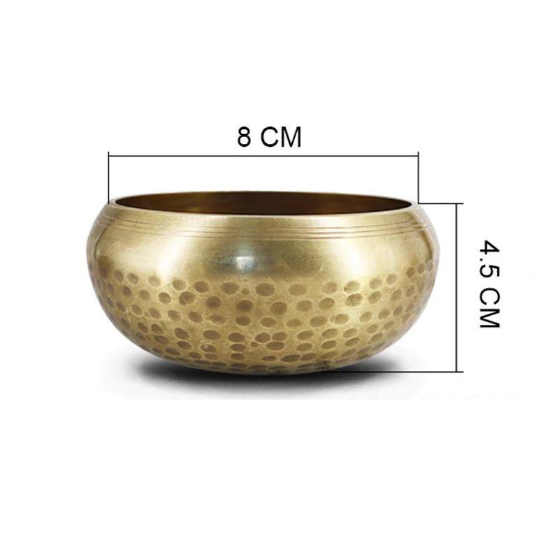 Copper Crafted Gilt Yoga Singing Bowl