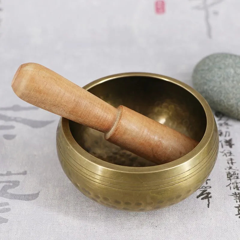 Copper Crafted Gilt Yoga Singing Bowl