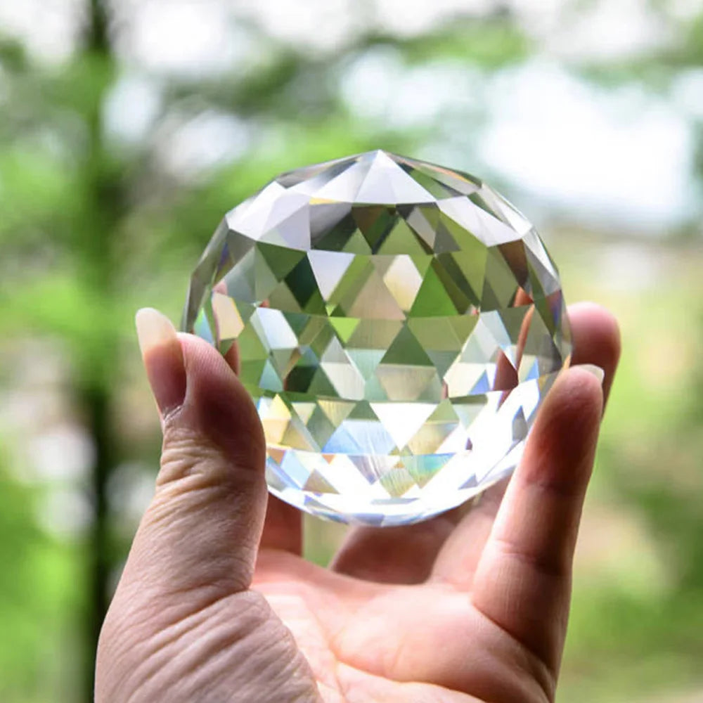 Clear Cut Crystal Sphere