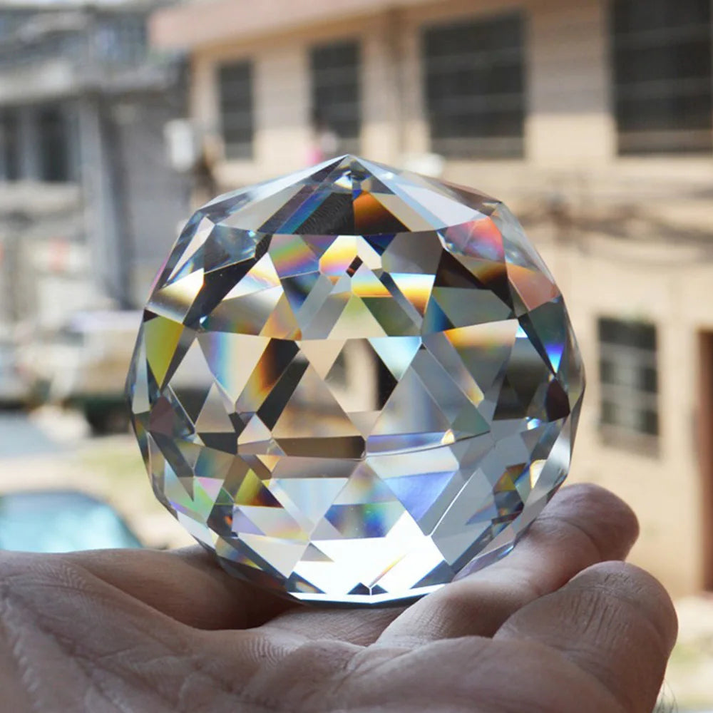 Clear Cut Crystal Sphere