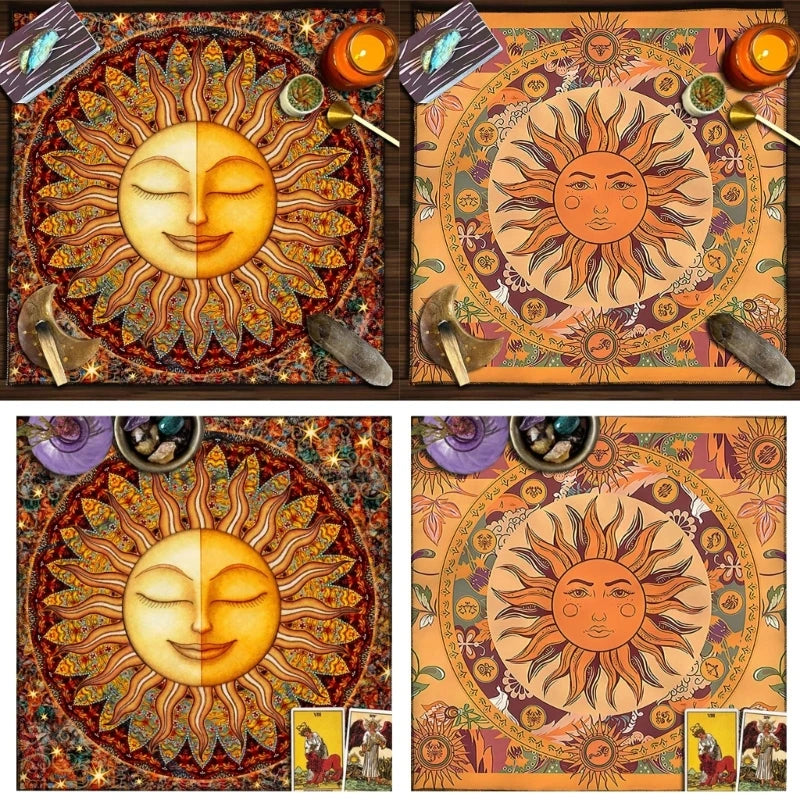 Tarot card tablecloth