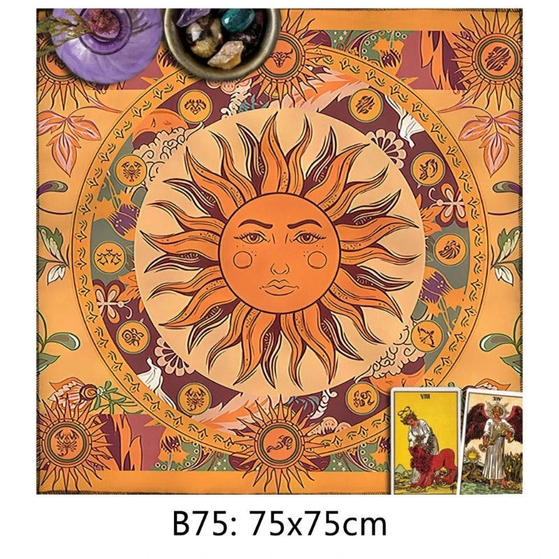 Tarot card tablecloth