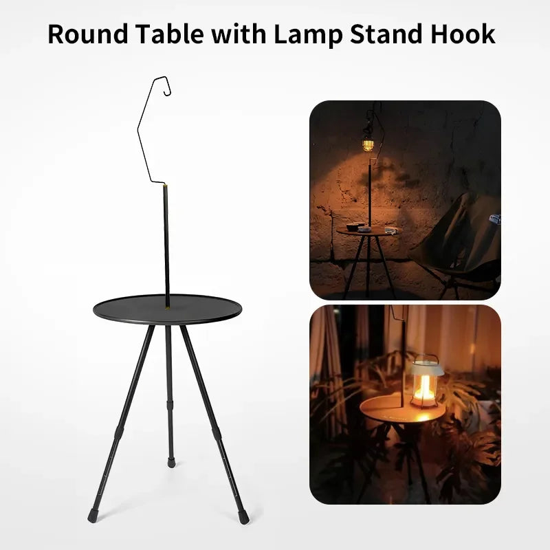 Round Light  Portable Folding Table