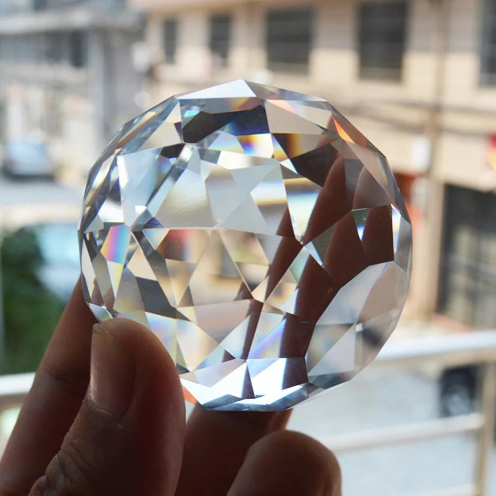 Clear Cut Crystal Sphere