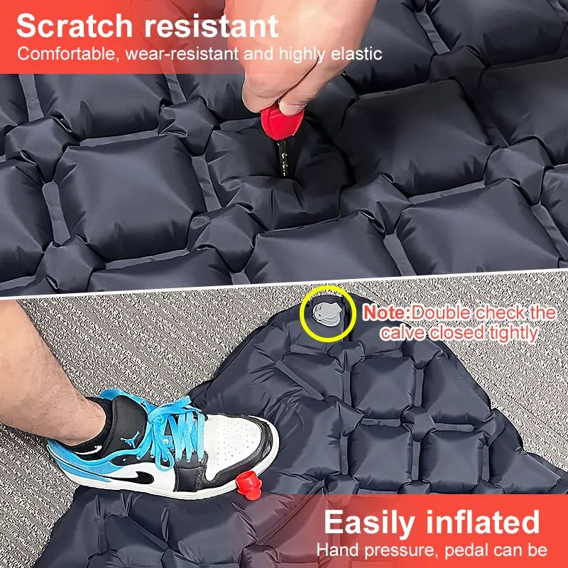 Ultralight Air Mat Built In Inflator Pump Hiking